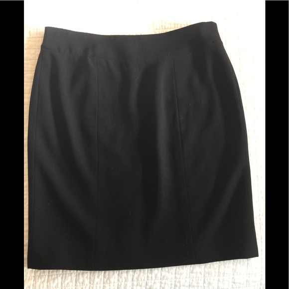 Giorgio Armani Dresses & Skirts - Giorgio Armani black wool miniskirt w/back buttons